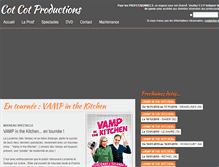 Tablet Screenshot of cotcotprod.com
